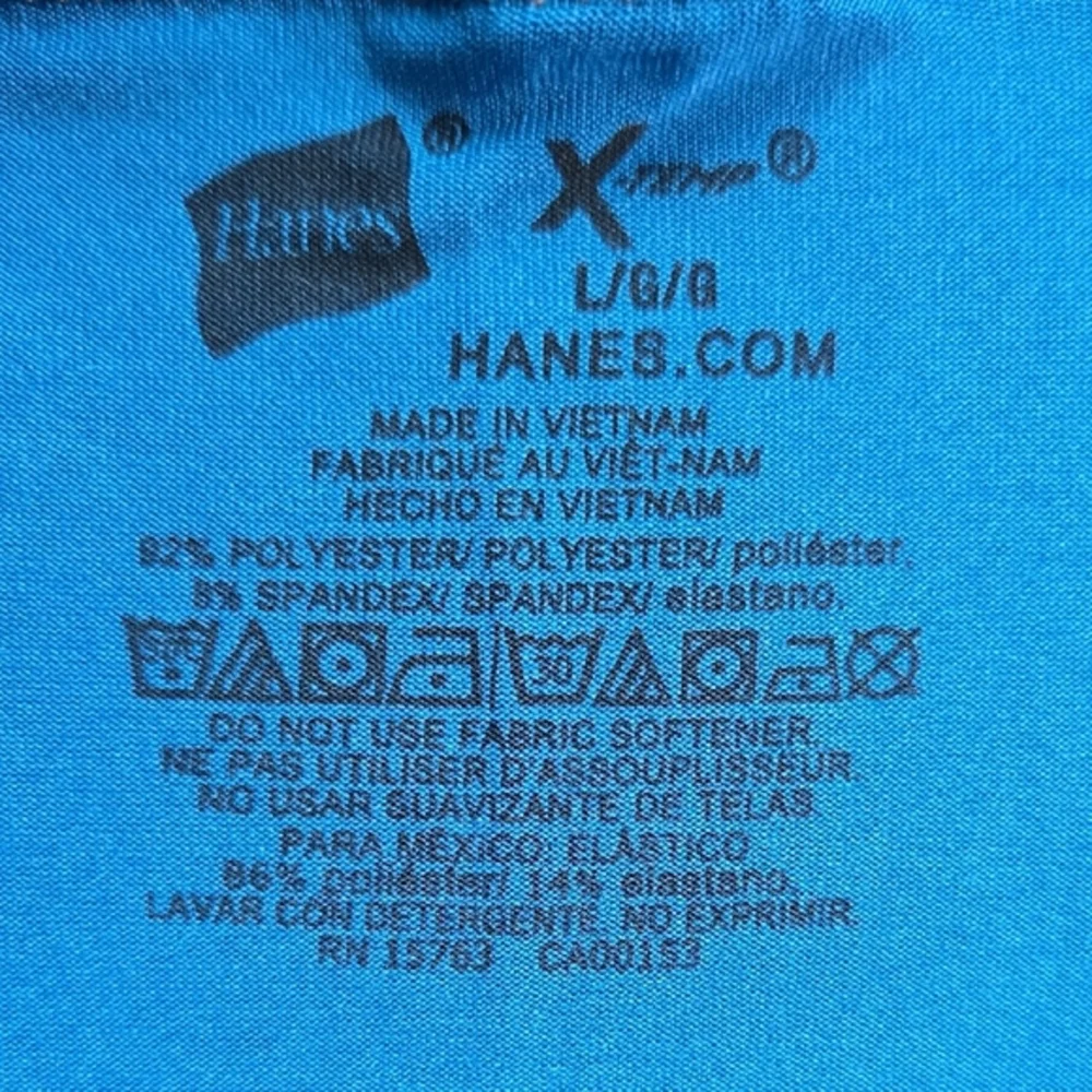 Hanes Blue Boxer Briefs with Elastic Waistband - Picture 2 of 5
